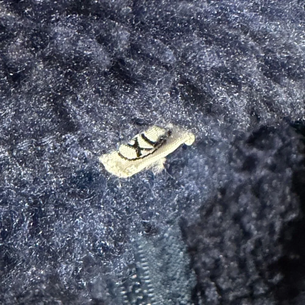 RARE Vtg 70s 80s Patagonia Pile Cardigan Jacket Men's Size XL Navy Blue Full Zip